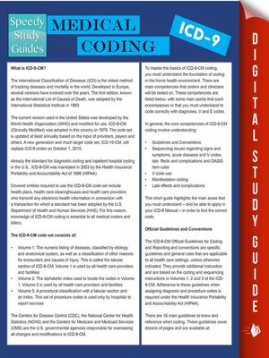 cover image of Medical Coding ICD-9